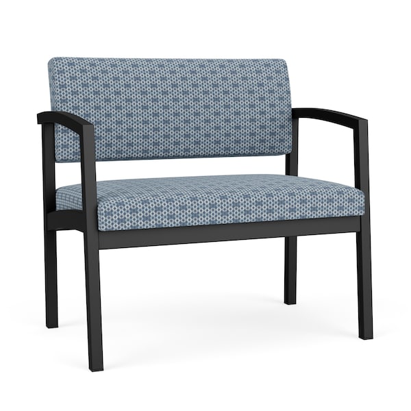 Lesro Lenox Steel Bariatric Chair Metal Frame, Black, RS Rain Song Upholstery LS1401 - main